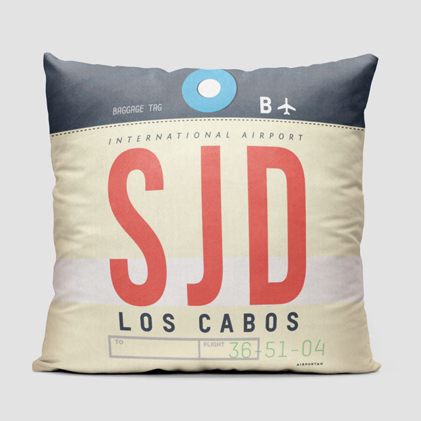 SJD - Throw Pillow - Airportag