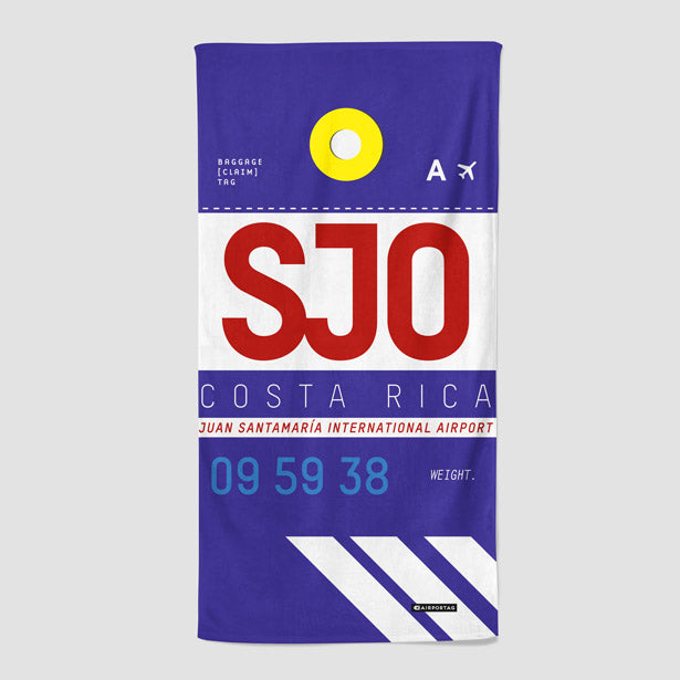 SJO - Beach Towel - Airportag