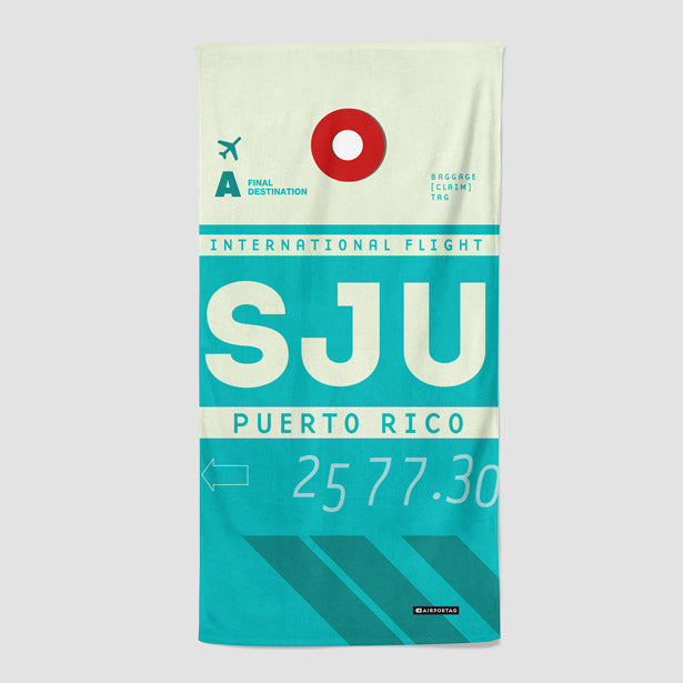 SJU - Beach Towel - Airportag