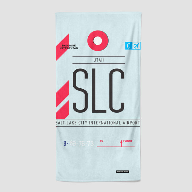 SLC - Beach Towel - Airportag