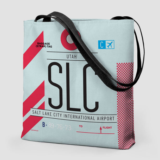 Tote Bag SLC Salt Lake City International Airport IATA Code SLC tote-bag-slc-salt-lake-city-international-airport-iata-code-slc