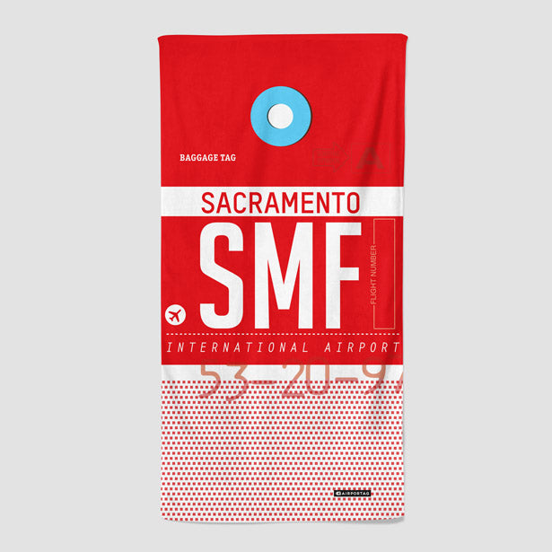 SMF - Beach Towel - Airportag