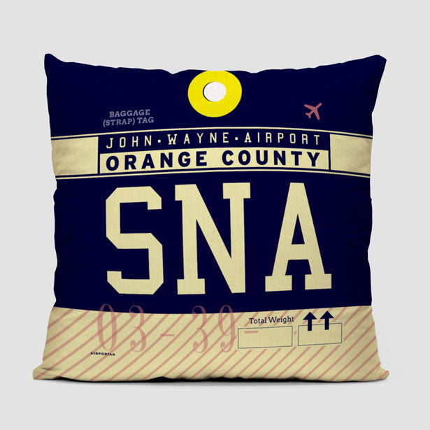 SNA - Throw Pillow - Airportag
