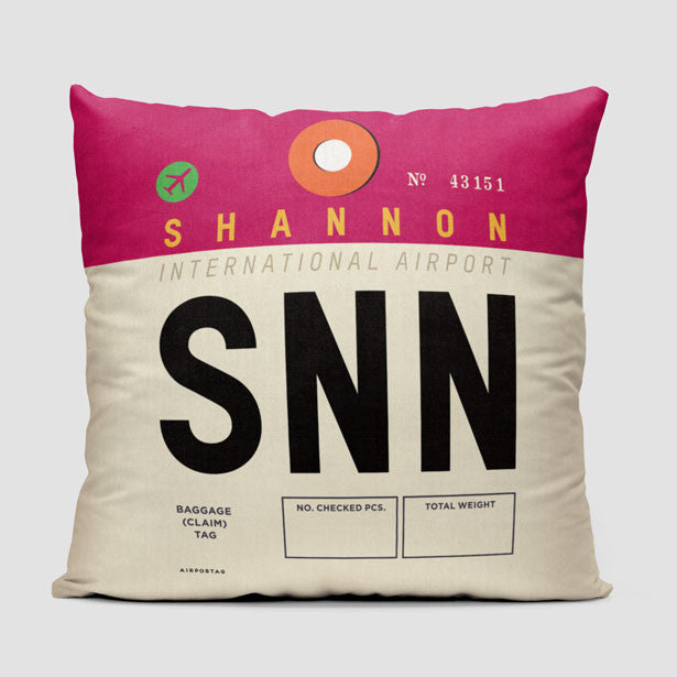 SNN - Throw Pillow - Airportag