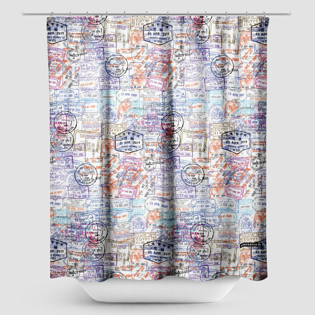 Vintage style nautical symbols Shower Curtains, travel, adventure and discovery print online Shower Curtains, home decor, bathroom design