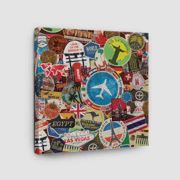 Travel Stickers - Canvas - Airportag