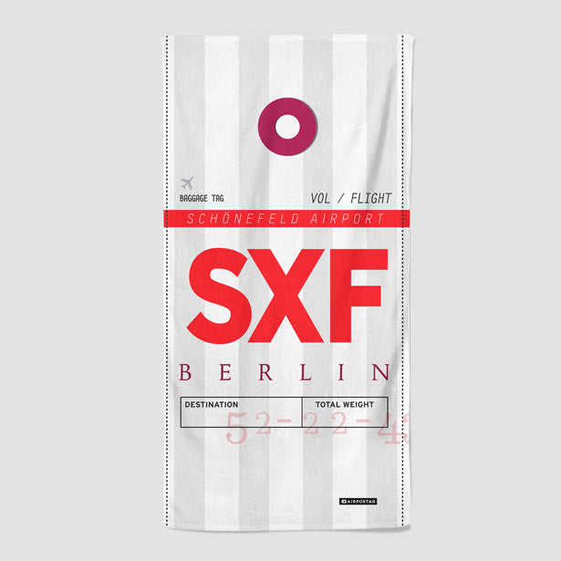 SXF - Beach Towel - Airportag