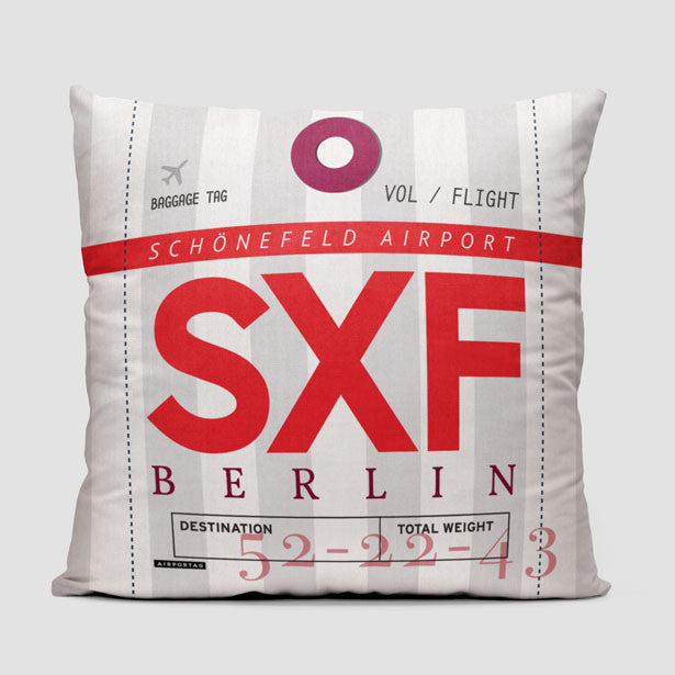 SXF - Throw Pillow - Airportag