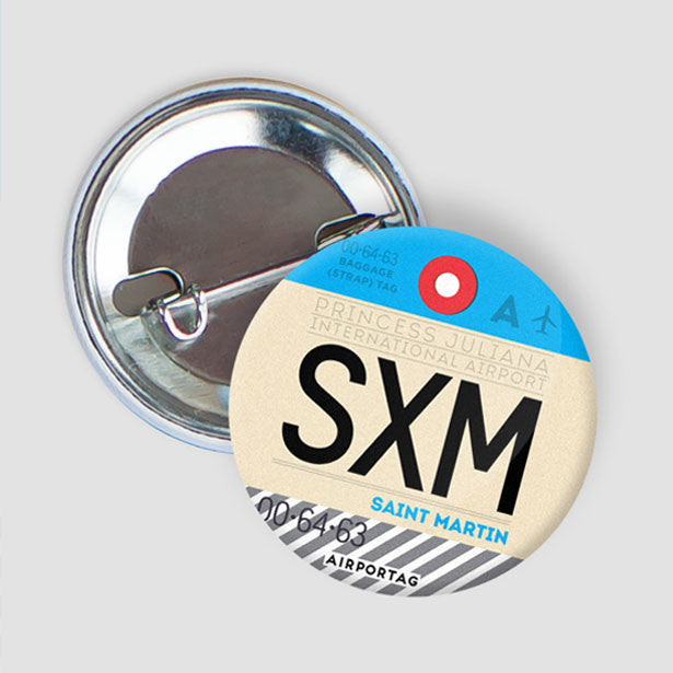 SXM - Button - Airportag