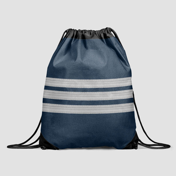 Pilot Stripes - Drawstring Bag - Airportag