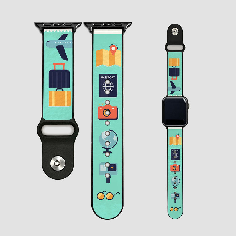 Icônes de voyage Pop - Bracelet Apple Watch