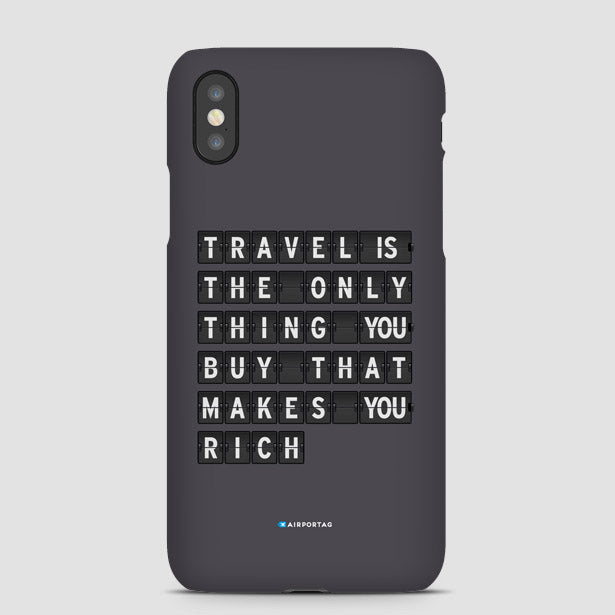 Travel is - Flight Board - Phone Case - Airportag