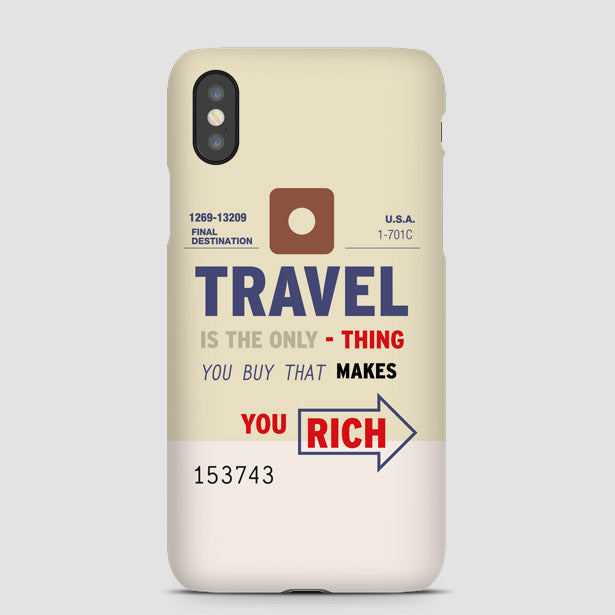 Travel is - Old Tag - Phone Case - Airportag