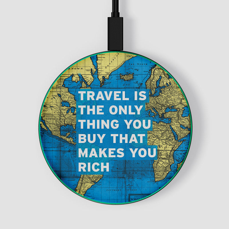 Travel Is - World Map - Wireless Charger