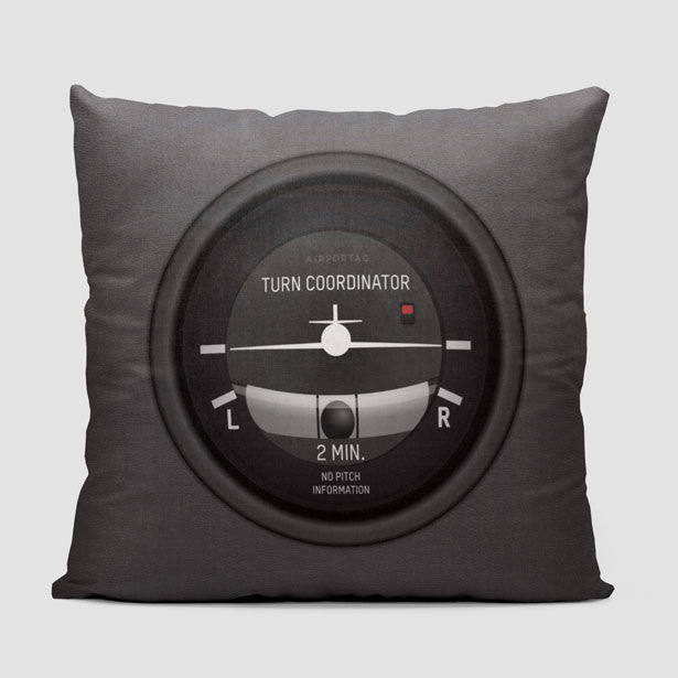 Turn Coordinator - Throw Pillow - Airportag