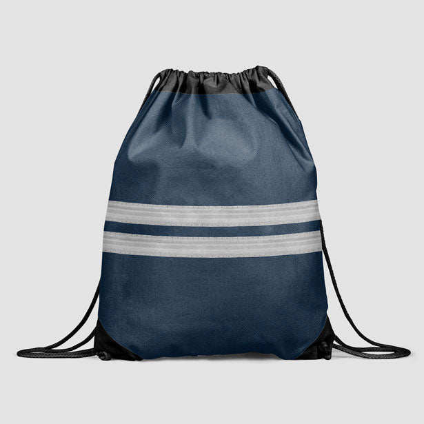 Pilot Stripes - Drawstring Bag - Airportag