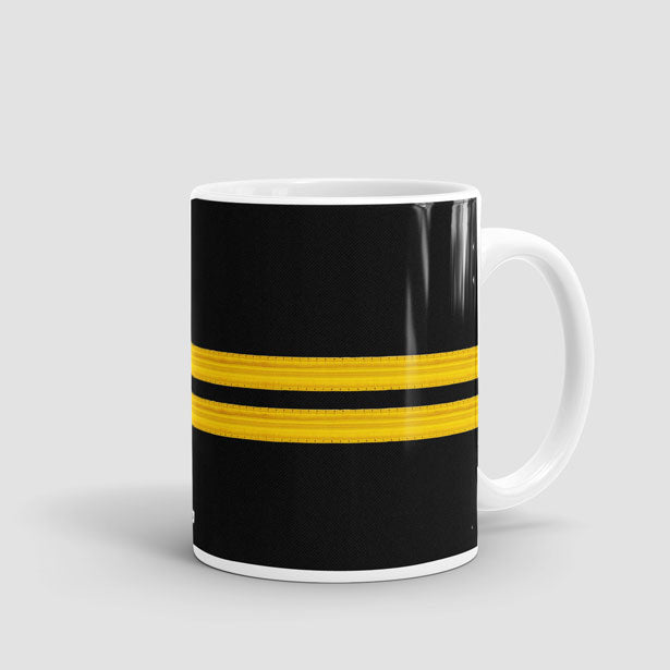 Black Pilot Stripes - Mug - Airportag