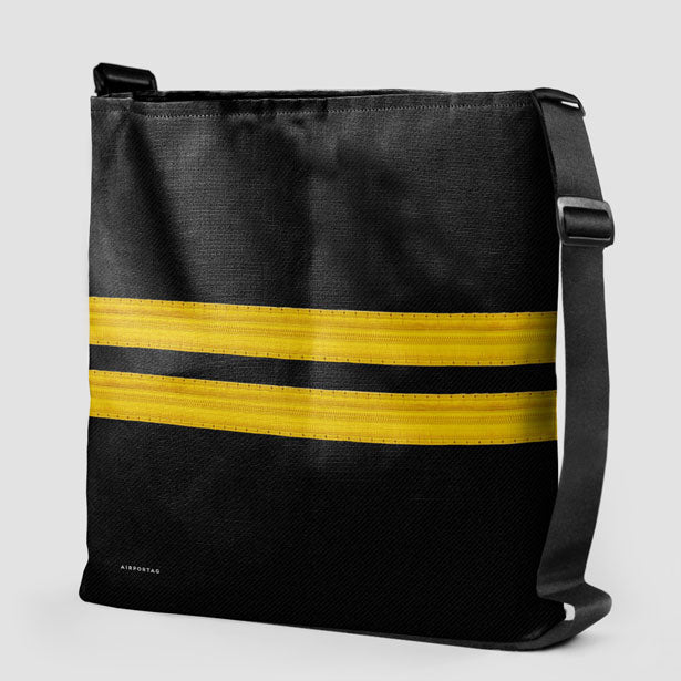 Black Pilot Stripes - Tote Bag - Airportag