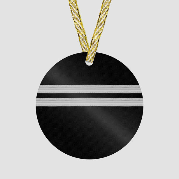 Black Pilot Stripes - Ornament - Airportag