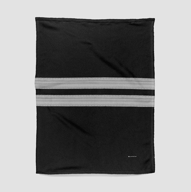 Black Pilot Stripes - Blanket - Airportag