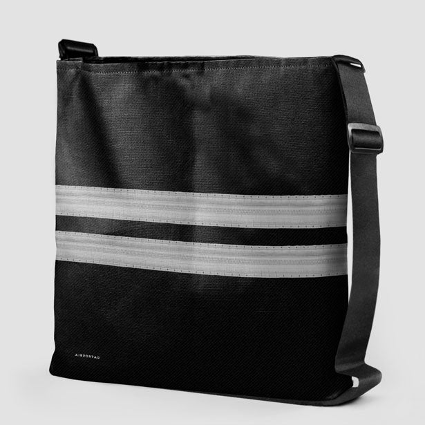 Black Pilot Stripes - Tote Bag - Airportag
