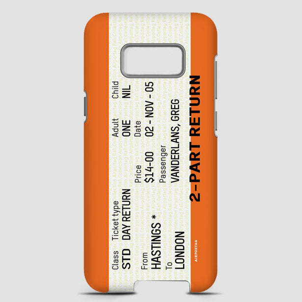 Train Ticket - UK - Phone Case - Airportag