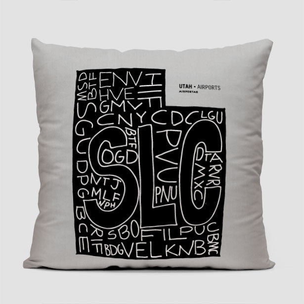 Utah - Throw Pillow - Airportag