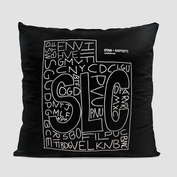 Utah - Throw Pillow - Airportag