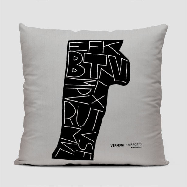 Vermont - Throw Pillow - Airportag