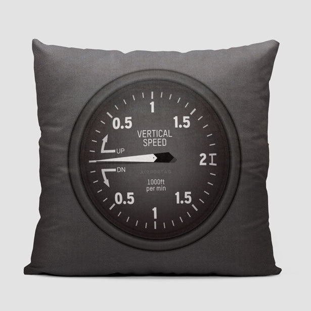 Vertical Speed - Throw Pillow - Airportag