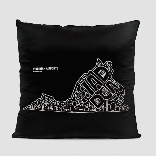 Virginia - Throw Pillow - Airportag