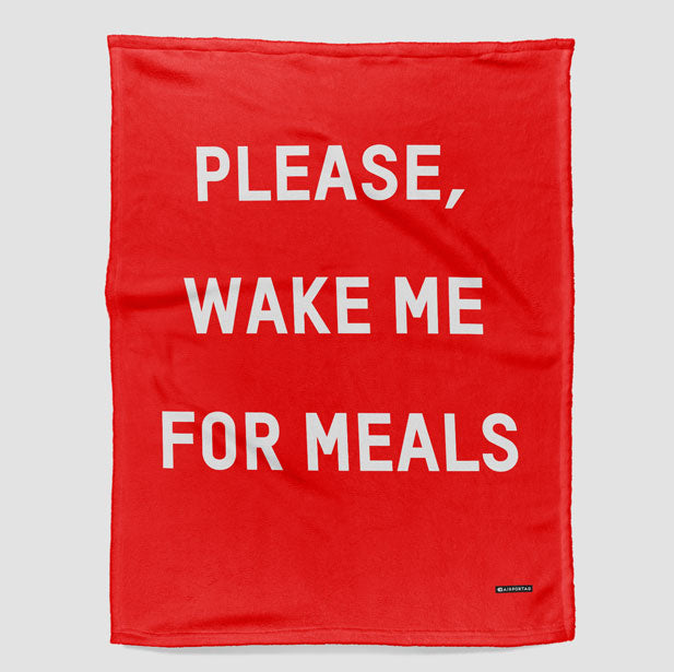 Wake Me For Meals - Blanket - Airportag