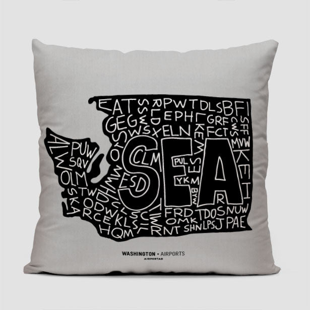 Washington - Throw Pillow - Airportag