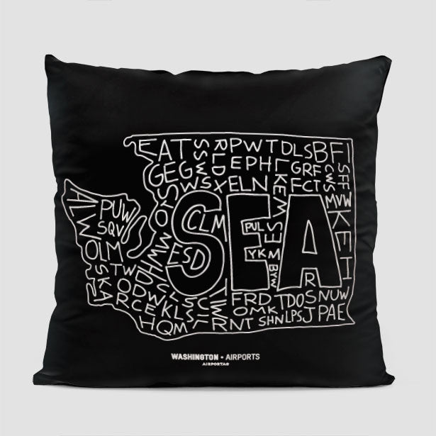 Washington - Throw Pillow - Airportag