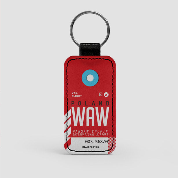 WAW - Leather Keychain - Airportag