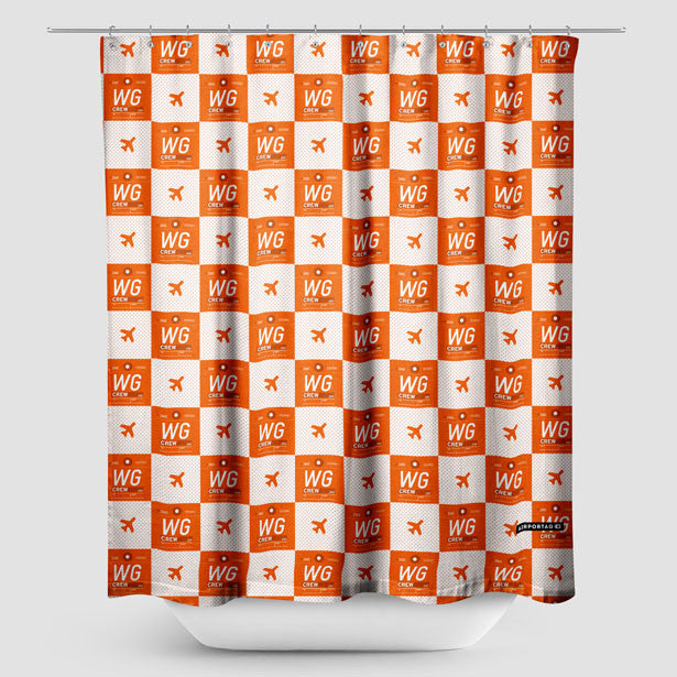 WG - Shower Curtain - Airportag