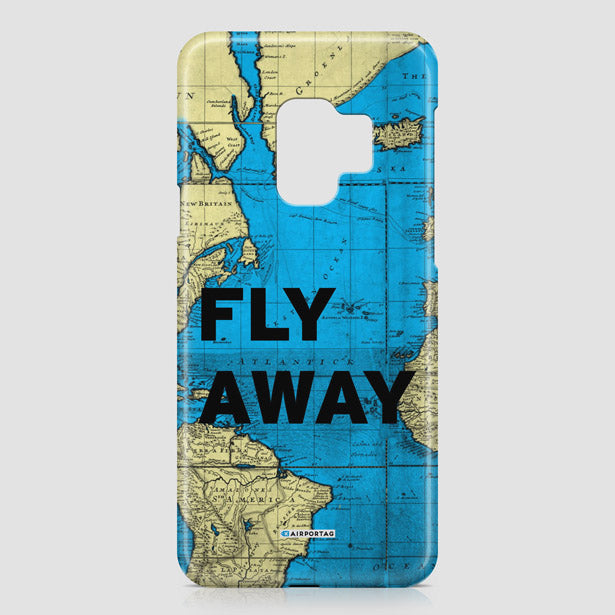 Fly Away - World Map - Phone Case - Airportag