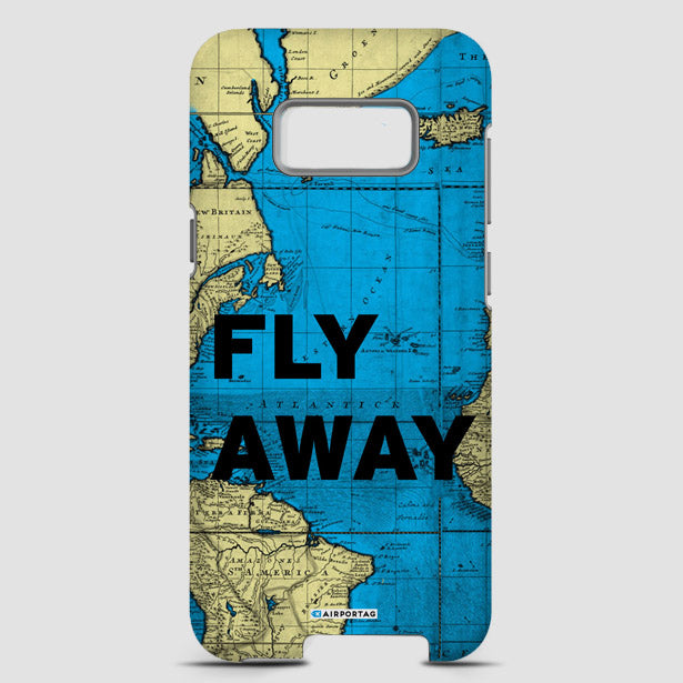 Fly Away - World Map - Phone Case - Airportag