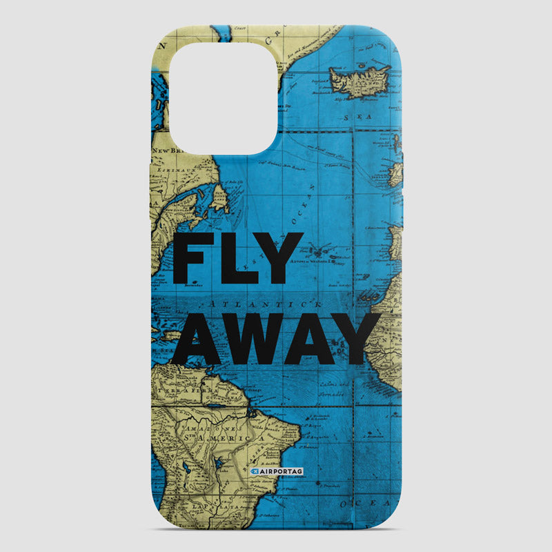 Fly Away - World Map - Phone Case