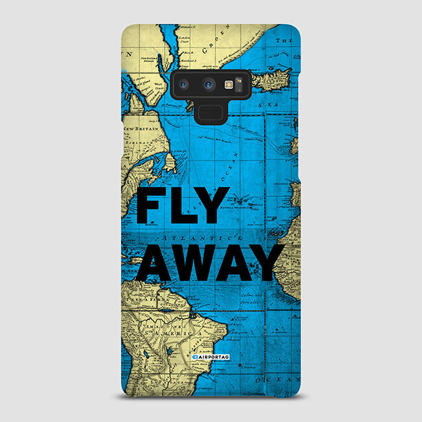 Fly Away - World Map - Phone Case airportag.myshopify.com