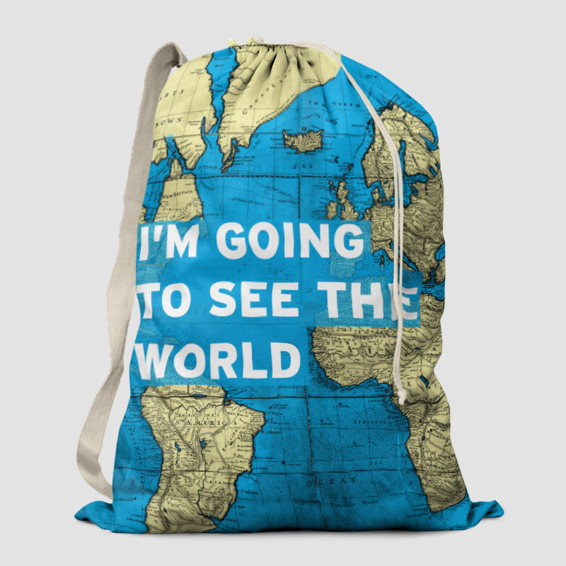 I'm Going - World Map - Laundry Bag - Airportag