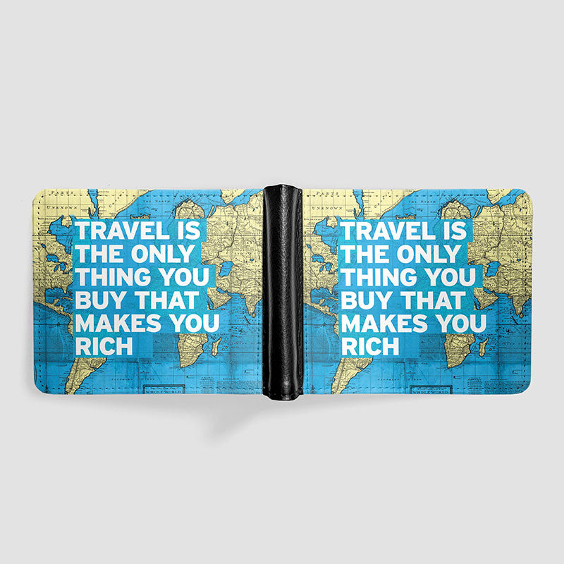Travel is - World Map - Men's Wallet