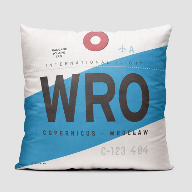 WRO - Throw Pillow - Airportag
