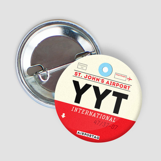 Pinback Button St John s Intl Airport Newfoundland And Labrador pinback-button-st-john-s-intl-airport-newfoundland-and-labrador