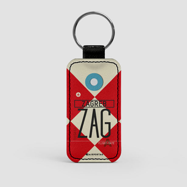 ZAG - Leather Keychain - Airportag