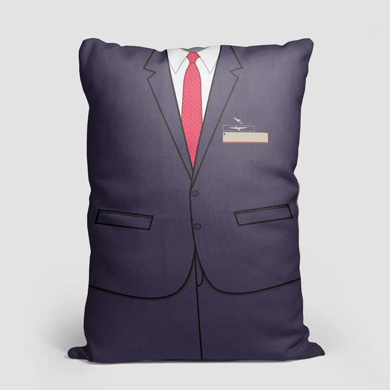 AA Male Cabin Crew Uniform - Throw Pillow