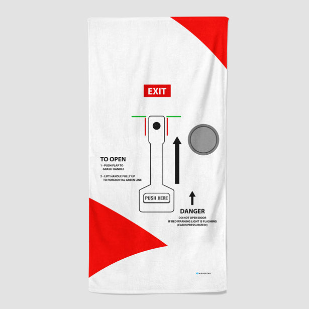 OS Door - Beach Towel airportag.myshopify.com