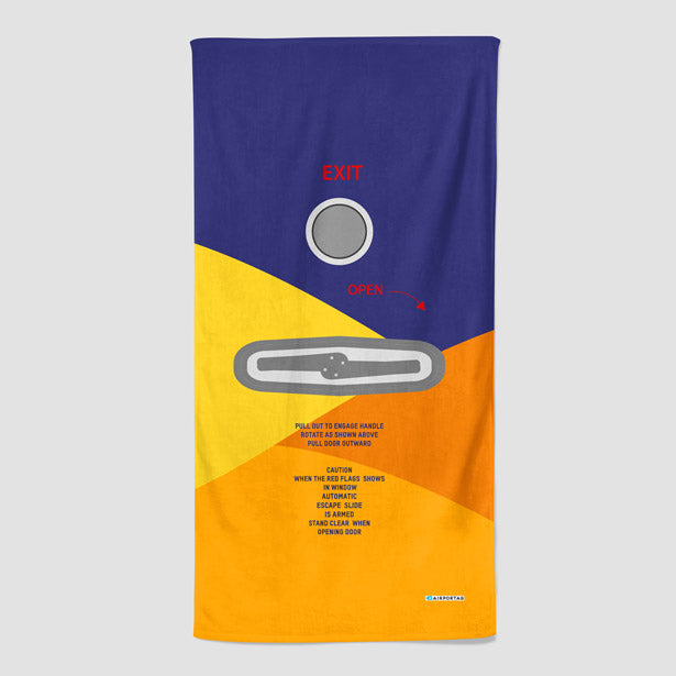 9W Door - Beach Towel airportag.myshopify.com