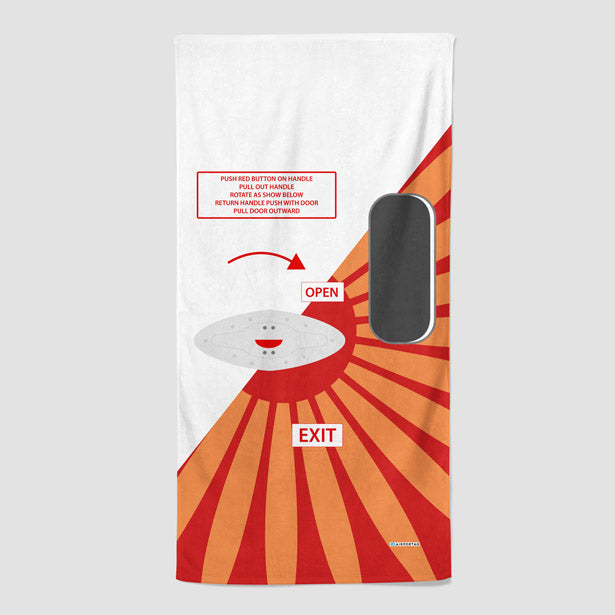 AI Door - Beach Towel airportag.myshopify.com