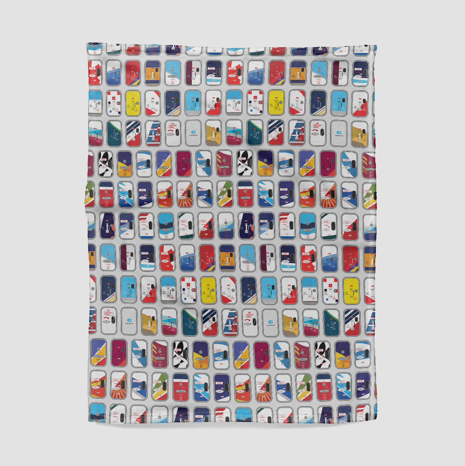 Airplane Doors Pattern - Blanket